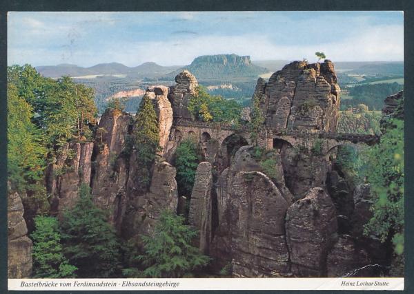 Basteibrücke v. Ferdinandstein im Elbsandsteingebirge